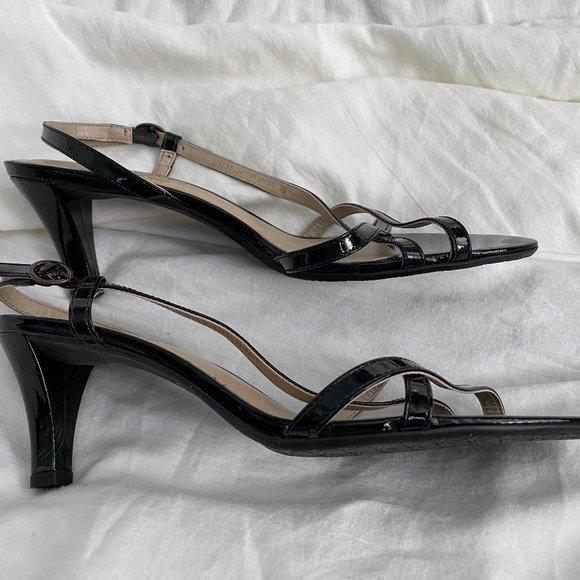 Talbots Black Patent Leather Kitten Heels-NWOT - Picture 6 of 8